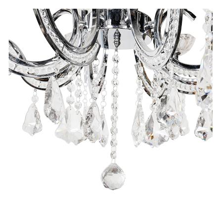 ไฟช่อ CARINI MD1262-8 แก้ว/อะคริลิค/สีใส/สีเงิน 1หัว_2