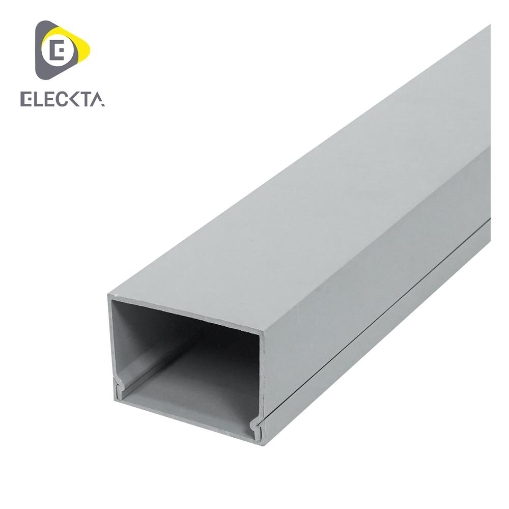 รางไวร์เวย์ PVC ELECKTA 4x6 ซม. 2 เมตร สีเทา
