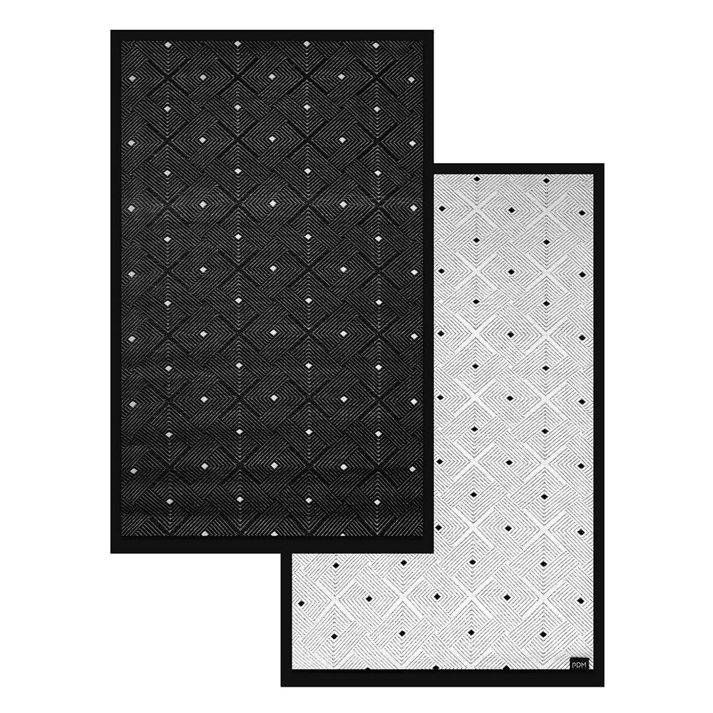 เสื่ออเนกประสงค์ PDM BRAND EASE 180X270 ซม. สีดำ-ขาว