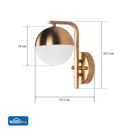 ไฟกิ่งภายใน CARINI  5001-1W GB สีขาว/ทอง 1 หัว_4