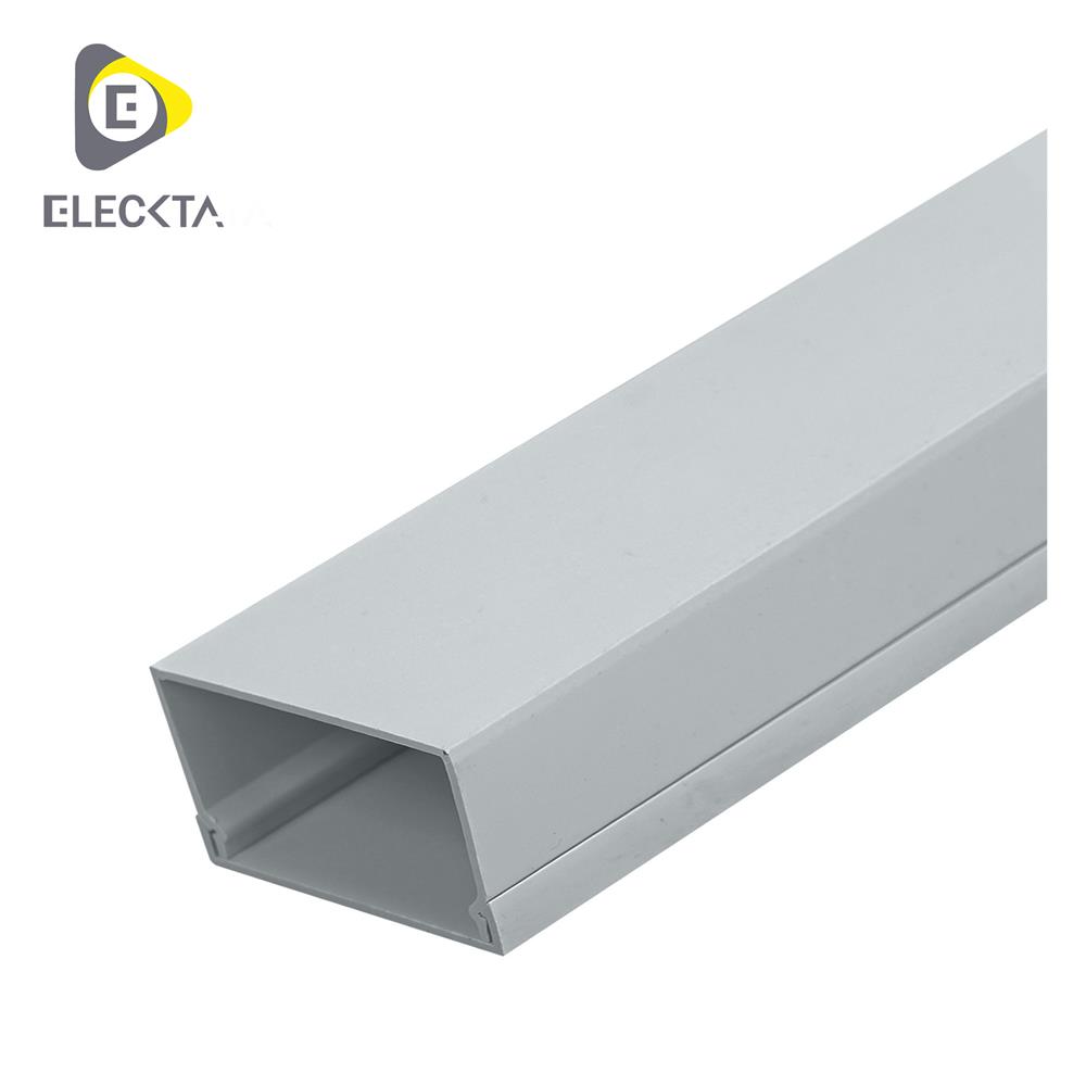 รางไวร์เวย์ PVC ELECKTA 4x8 ซม. 2 เมตร สีเทา