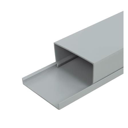 รางไวร์เวย์ PVC ELECKTA 4x8 ซม. 2 เมตร สีเทา_1