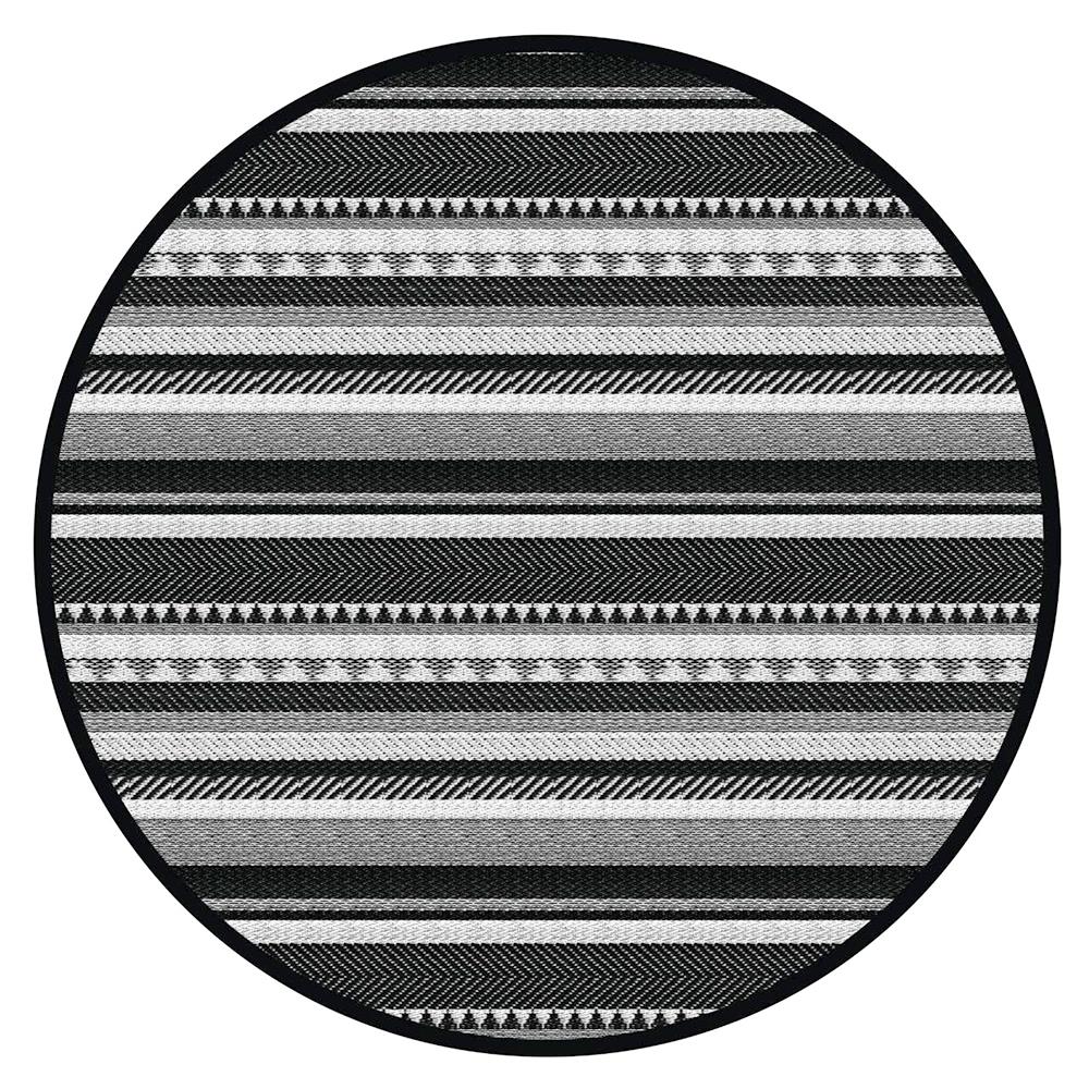 เสื่ออเนกประสงค์ PDM BRAND INARI 170x170 ซม. สีดำ-ขาว