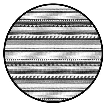 เสื่ออเนกประสงค์ PDM BRAND INARI 170x170 ซม. สีดำ-ขาว_2