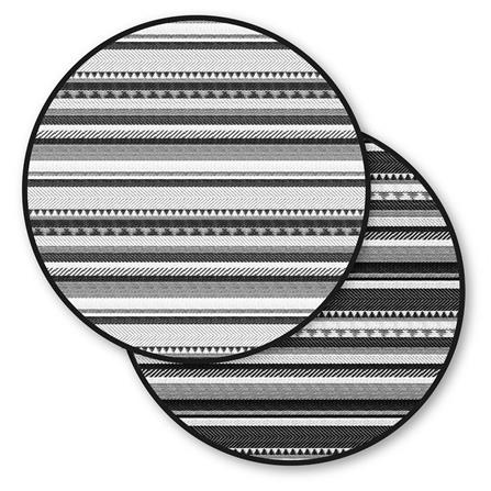 เสื่ออเนกประสงค์ PDM BRAND INARI 170x170 ซม. สีดำ-ขาว_3