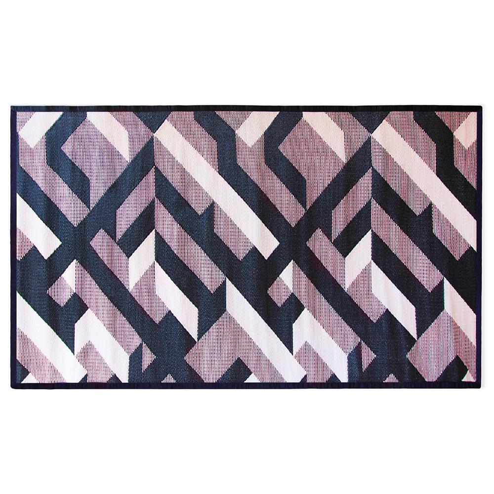 เสื่ออเนกประสงค์ PDM BRAND AVALON 150x240 ซม. สีชมพู-ดำ