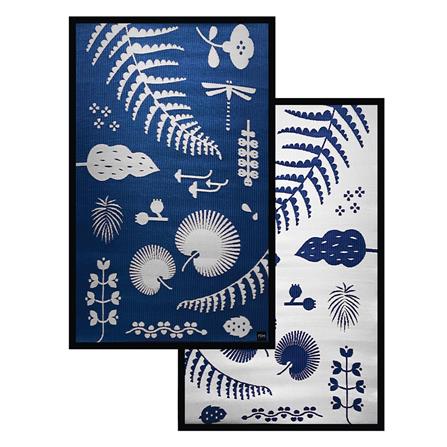 เสื่ออเนกประสงค์ PDM BRAND HORTUS 180x270 ซม. สีน้ำเงิน-ขาว_3