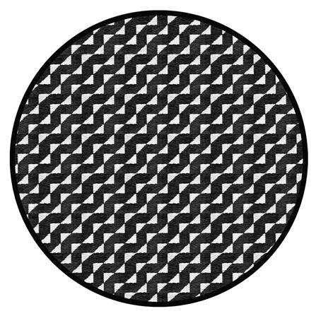 เสื่ออเนกประสงค์ PDM BRAND STRIDE 170x170 ซม. สีขาว-ดำ_2