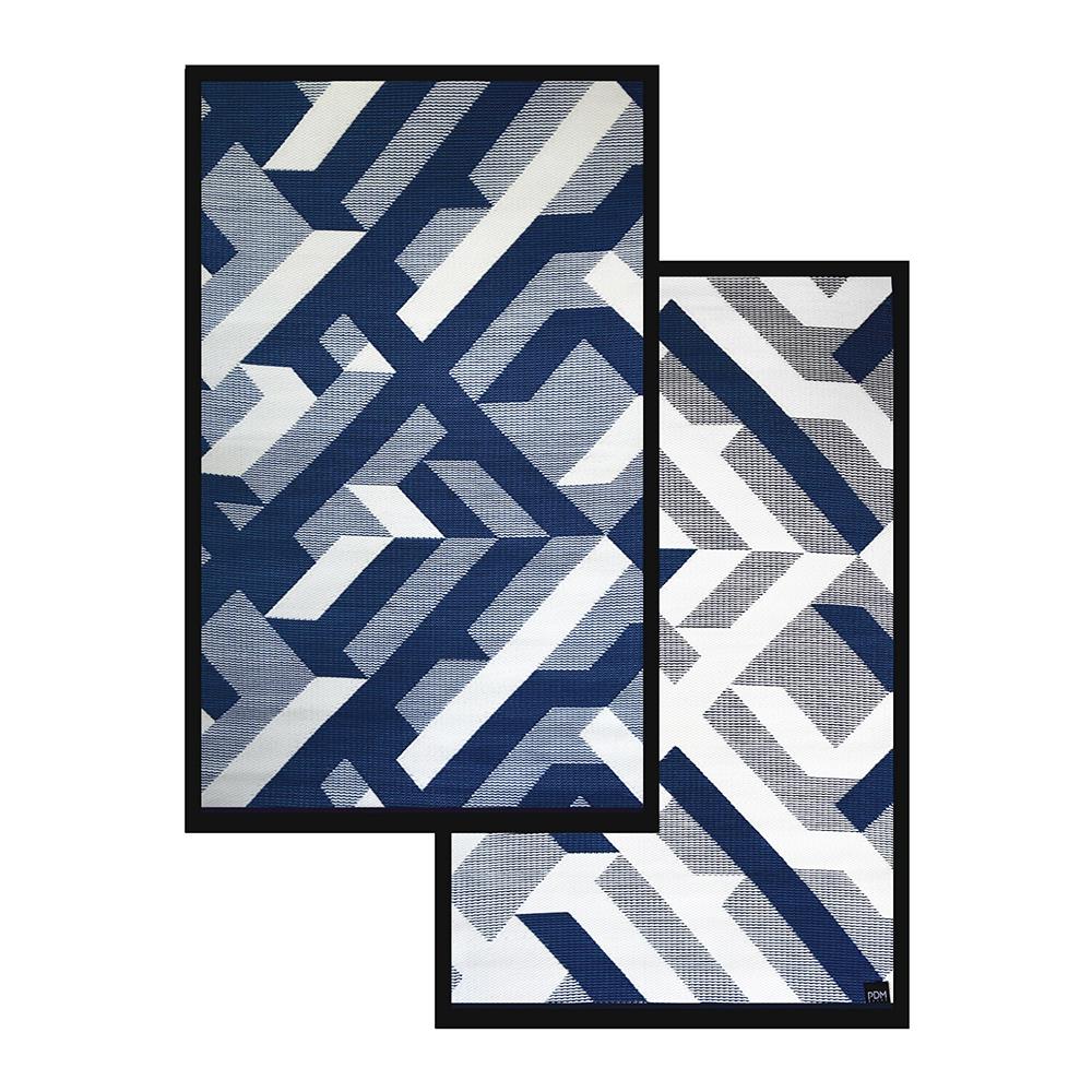 เสื่ออเนกประสงค์ PDM BRAND AVALON 180x270 ซม. สีน้ำเงิน-ขาว