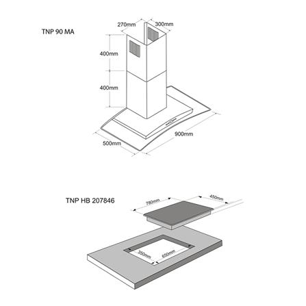 เตาฝัง+เครื่องดูดควัน TECNOPLUS TNP HB207846+TNP 90MA_1