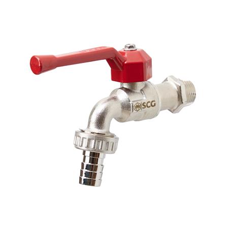 ก๊อกน้ำทองเหลือง หัวต่อสายยาง SCG  1/2 นิ้ว_0