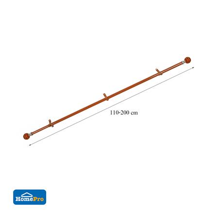 รางอะลูมิเนียม ยืดหด HOME LIVING STYLE STENCIL 110-200 ซม. สีน้ำตาล_4