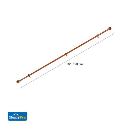 รางอะลูมิเนียม ยืดหด HOME LIVING STYLE STENCIL 185-350 ซม. สีน้ำตาล_4