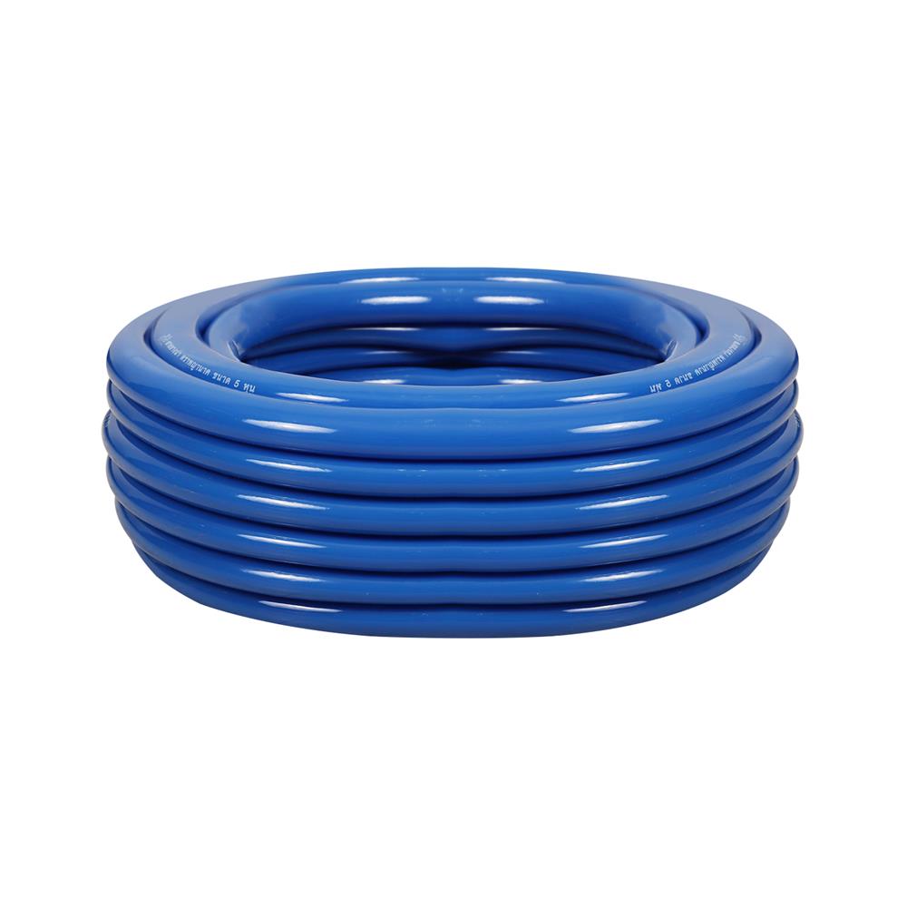 สายยางม้วนเด้ง PVC พญานาค 5/8 นิ้ว x10 ม. สีน้ำเงิน
