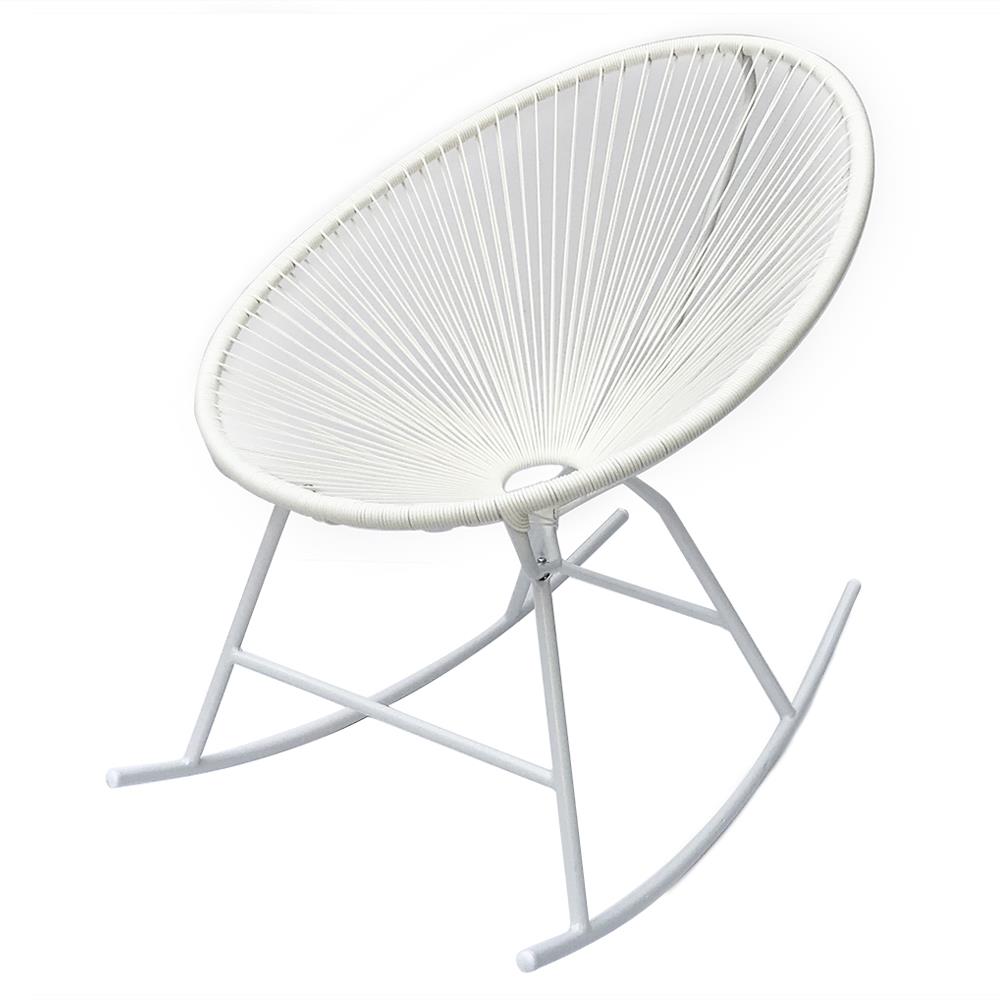 เก้าอี้พักผ่อน SPRING ROCKING TRENDY สีขาว_0