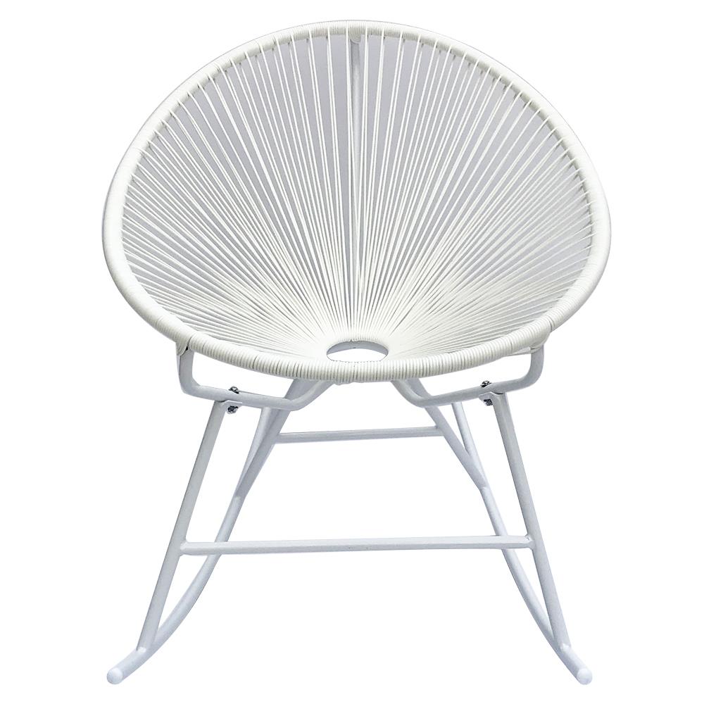 เก้าอี้พักผ่อน SPRING ROCKING TRENDY สีขาว