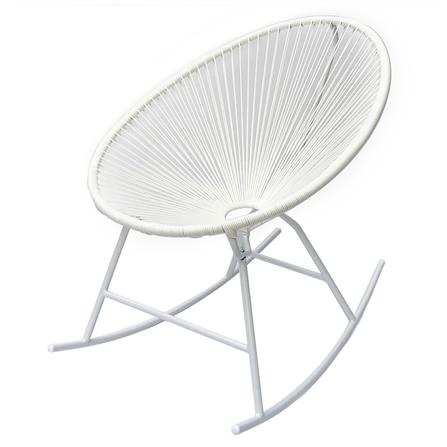 เก้าอี้พักผ่อน SPRING ROCKING TRENDY สีขาว_1