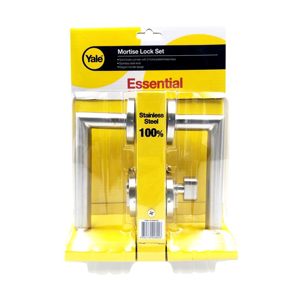 มือจับก้านโยกห้องทั่วไป MORTISE  YALE EYML-YK-SN001SS สีสเตนเลส