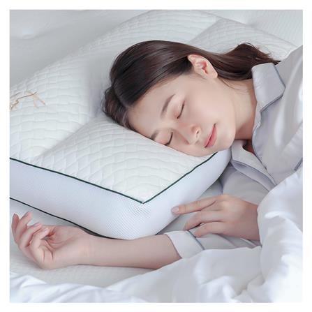 หมอนสุขภาพ ใยสังเคราะห์ KOMFY KOOL KISS DREAM ไซส์ S 16x27 นิ้ว สีขาว_1