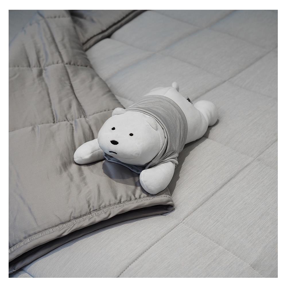 ชุดผ้าปูที่นอน 6 ฟุต 5 ชิ้น KOOLTEC COOLING JS สีเทาเข้ม