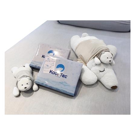 ชุดผ้าปูที่นอน 6 ฟุต 5 ชิ้น KOOLTEC COOLING JS สีเทาเข้ม_2