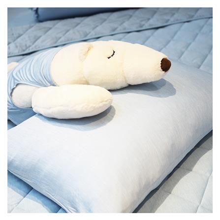 ชุดผ้าปูที่นอน 6 ฟุต 5 ชิ้น KOOLTEC COOLING JS สีฟ้า_2