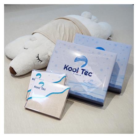 ชุดผ้าปูที่นอน 6 ฟุต 5 ชิ้น KOOLTEC COOLING JS สีเบจ_1