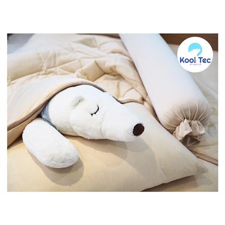 ชุดผ้าปูที่นอน 6 ฟุต 5 ชิ้น KOOLTEC COOLING JS สีเบจ_2