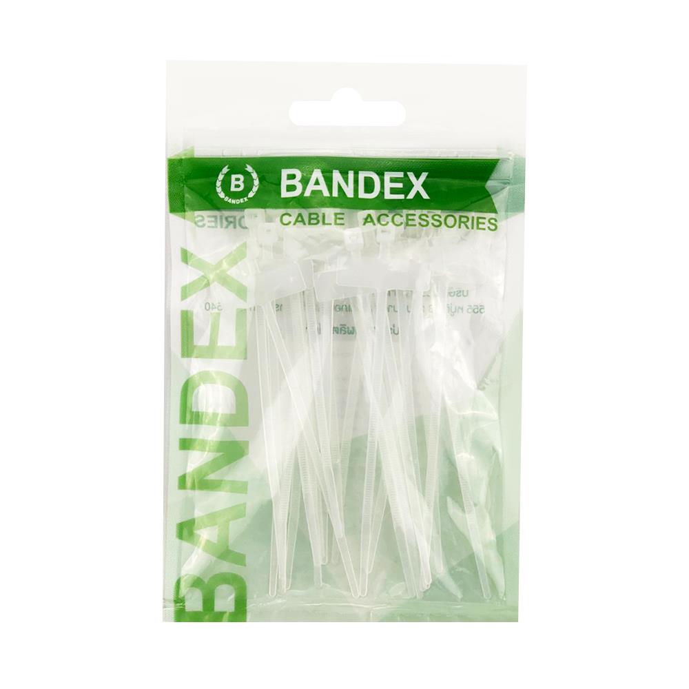 เคเบิ้ลไทร์มารคเกอร์ BANDEX 4 นิ้ว สีขาว (20 เส้น)