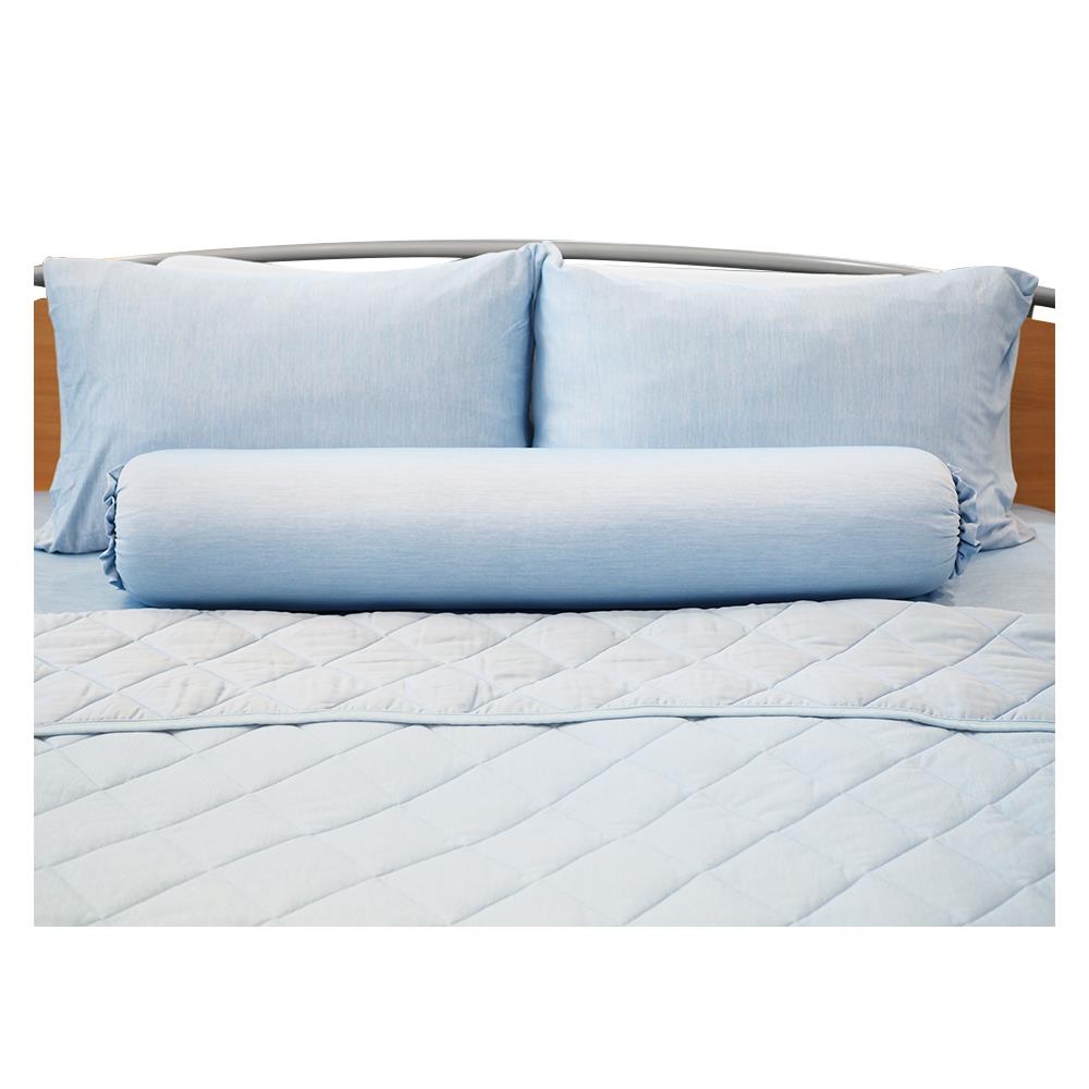 ชุดผ้าปูที่นอน 5 ฟุต 5 ชิ้น KOOLTEC COOLING JS สีฟ้า