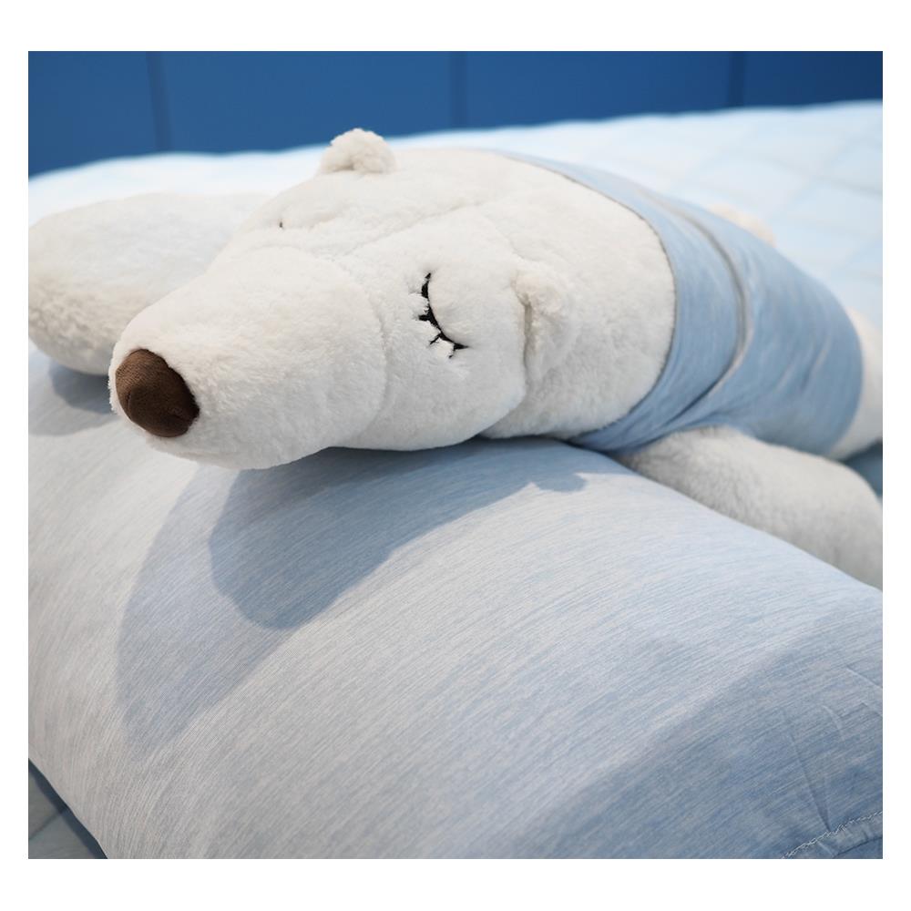 ชุดผ้าปูที่นอน 5 ฟุต 5 ชิ้น KOOLTEC COOLING JS สีฟ้า