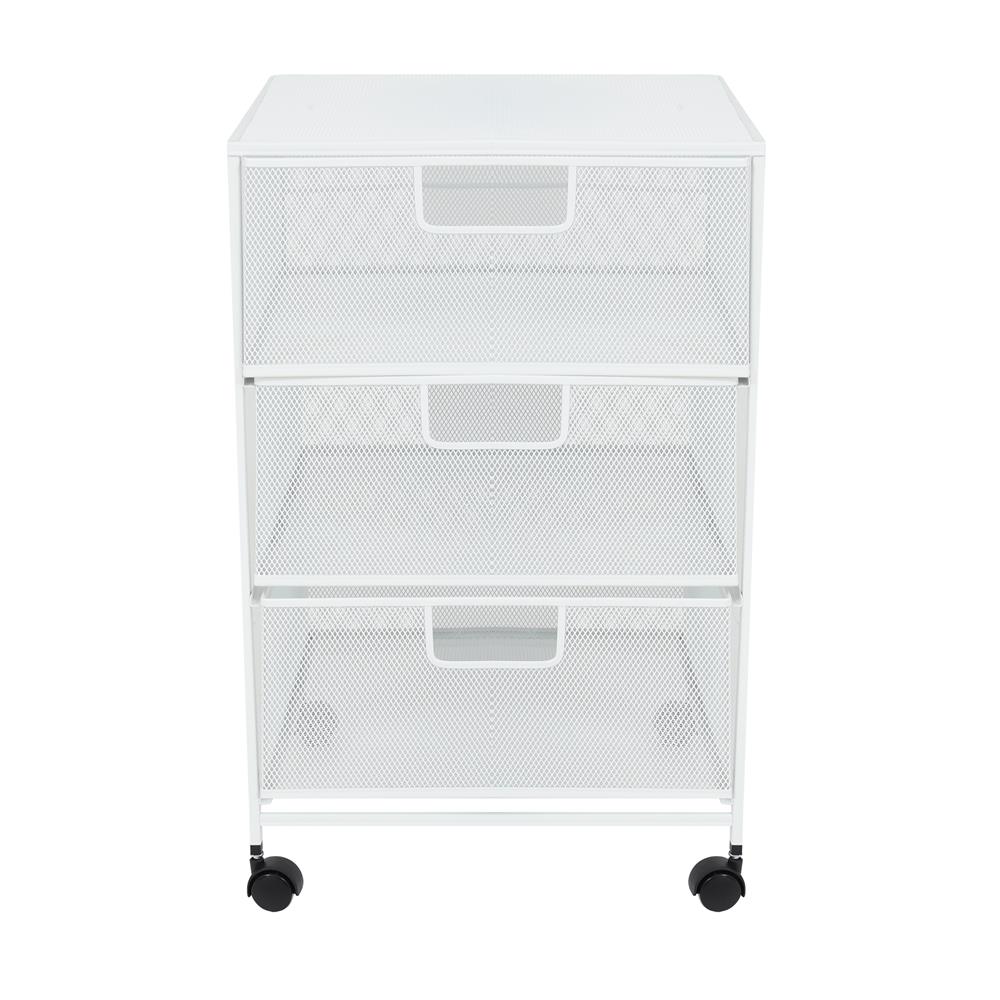 ชั้นลิ้นชักเหล็ก 3 ชั้น STACKO BILA 35.5x37.5x56 ซม. สีขาว