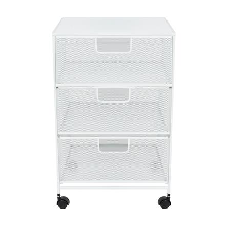 ชั้นลิ้นชักเหล็ก 3 ชั้น STACKO BILA 35.5x37.5x56 ซม. สีขาว_1