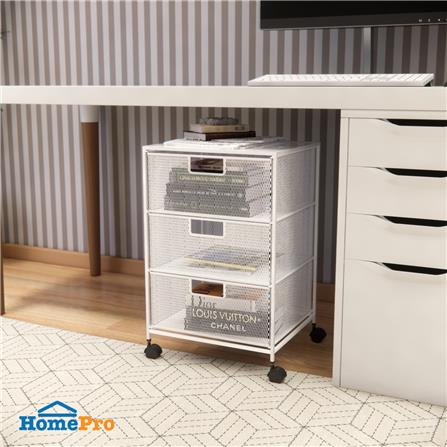 ชั้นลิ้นชักเหล็ก 3 ชั้น STACKO BILA 35.5x37.5x56 ซม. สีขาว_3