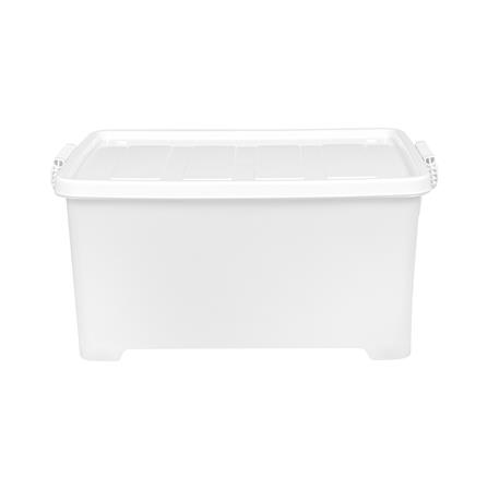 กล่องเก็บของ มีล้อ ฝาล็อค STACKO 63x42x30.5 ซม. สีขาว_2