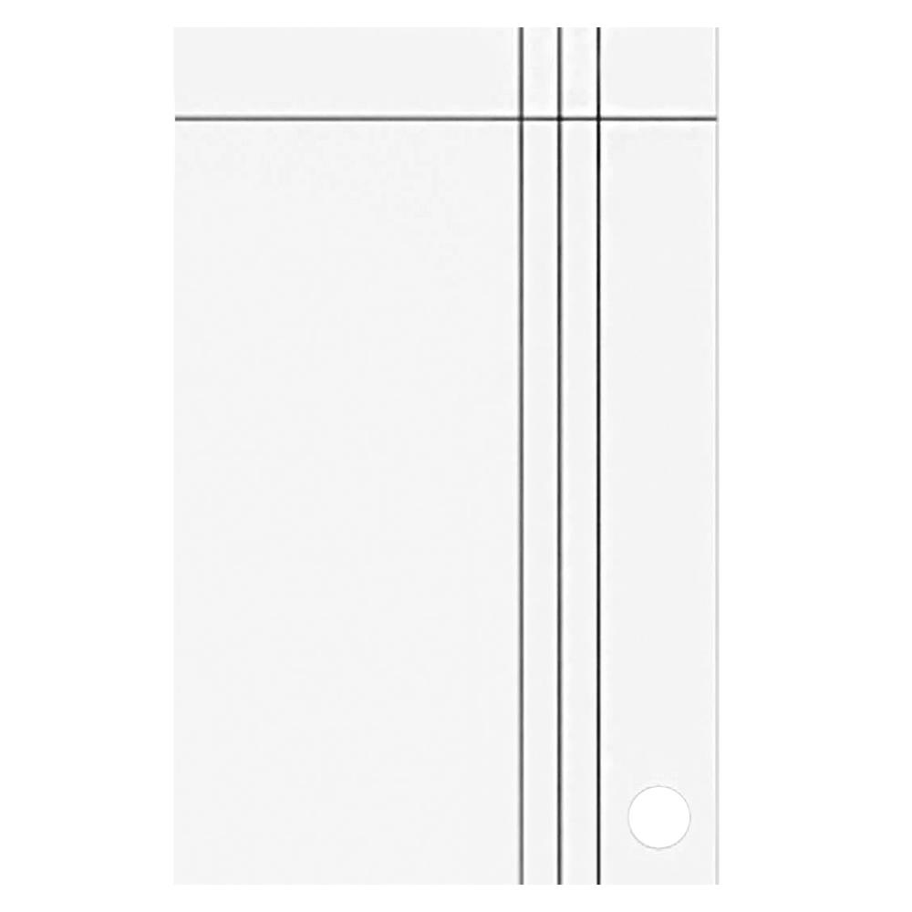 ประตูภายนอก UPVC PARAZZO PUN08 80X200 ซม. สีขาว เจาะลูกบิด