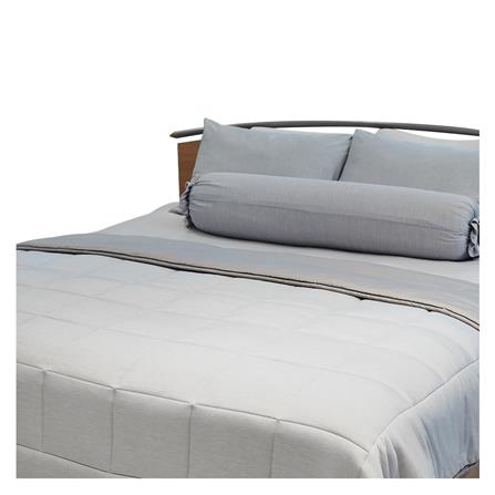 ชุดผ้าปูที่นอน 5 ฟุต 5 ชิ้น KOOLTEC COOLING JS สีเทาเข้ม