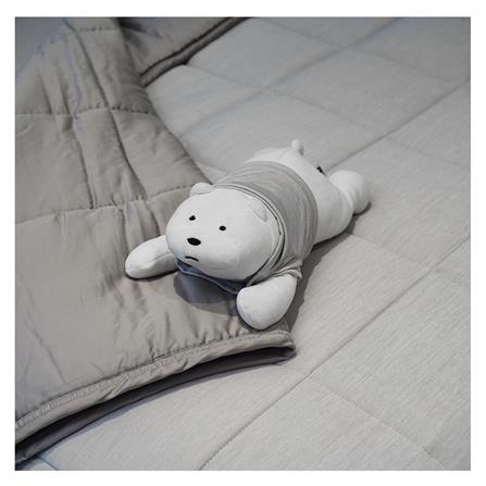 ชุดผ้าปูที่นอน 3.5 ฟุต 3 ชิ้น KOOLTEC COOLING JS สีเทาเข้ม_1