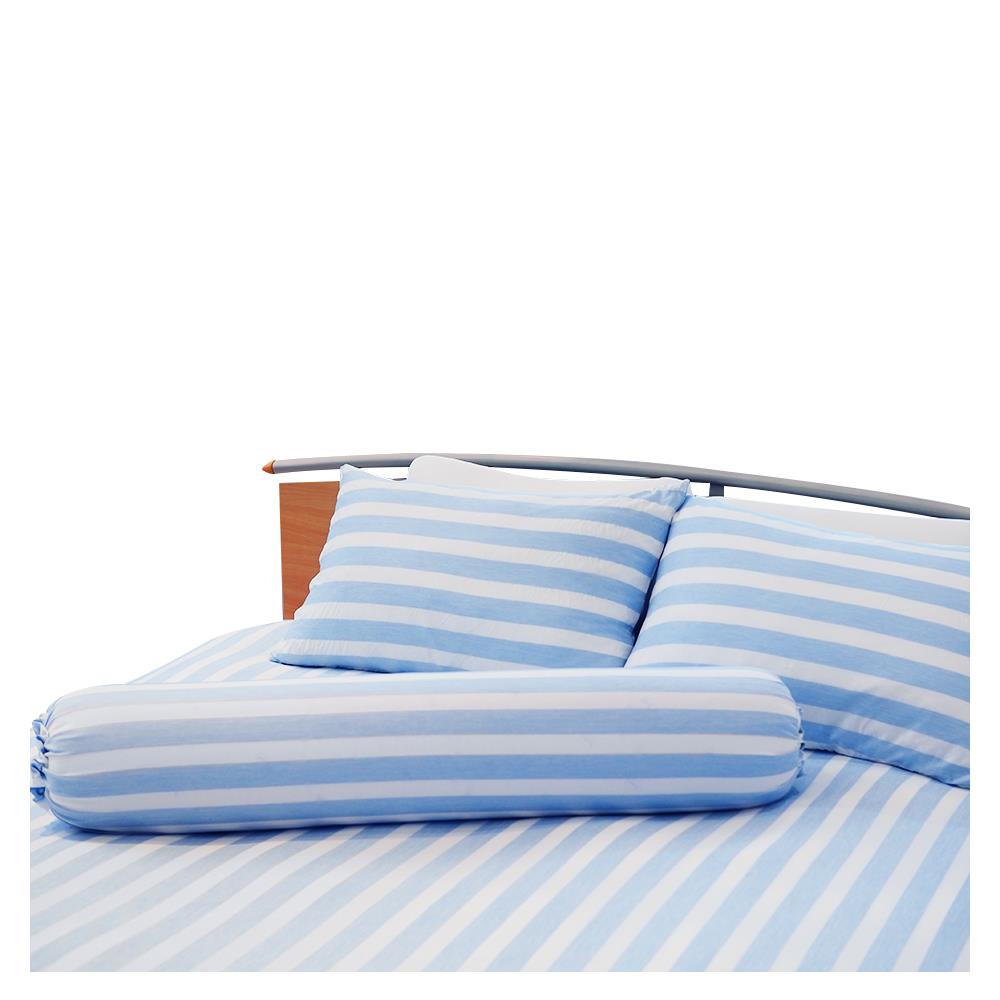 ชุดผ้าปูที่นอน 5 ฟุต 5 ชิ้น KOOLTEC COOLING STRIPE สีฟ้า