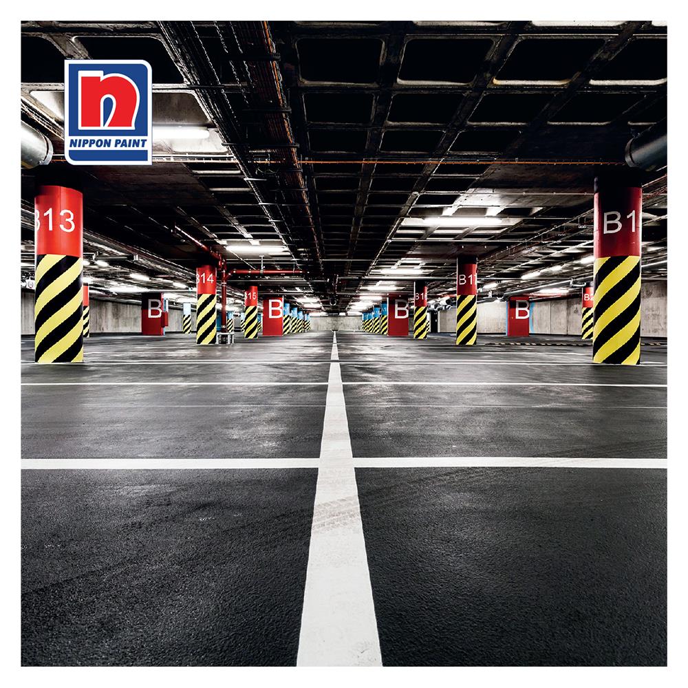 สีทาถนน ไม่สะท้อนแสง NIPPON PAINT สีดำ 1 แกลลอน