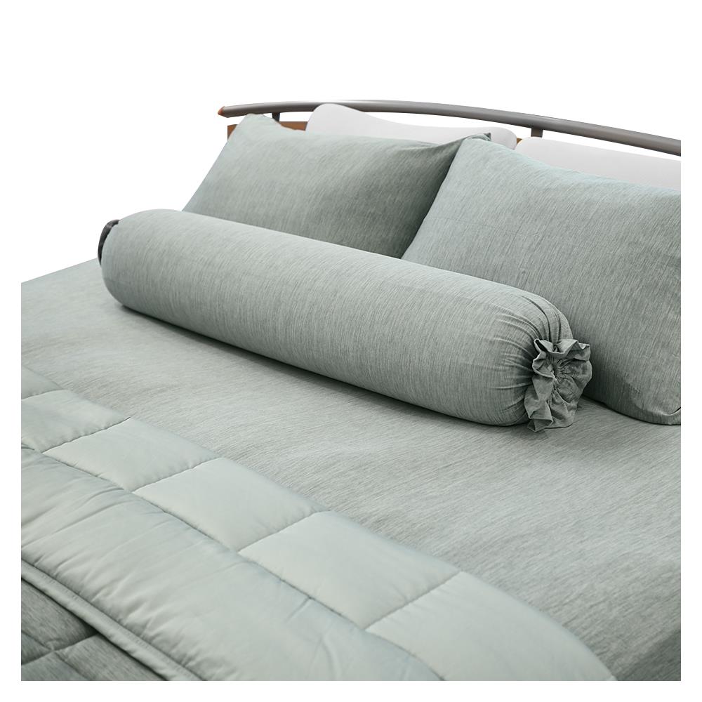 ชุดผ้าปูที่นอน 5 ฟุต 5 ชิ้น KOOLTEC COOLING JS สีเขียวมิ้นท์