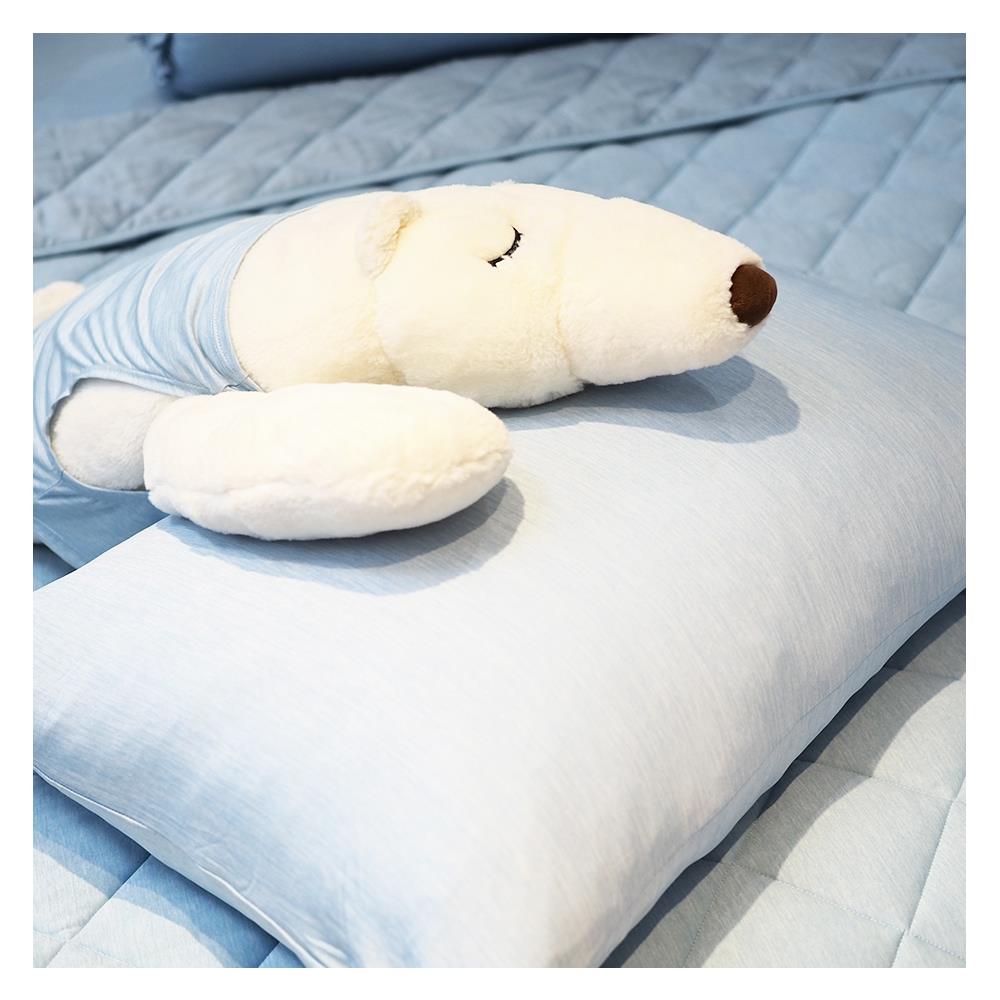 ชุดผ้าปูที่นอน 3.5 ฟุต 3 ชิ้น KOOLTEC COOLING JS สีฟ้า