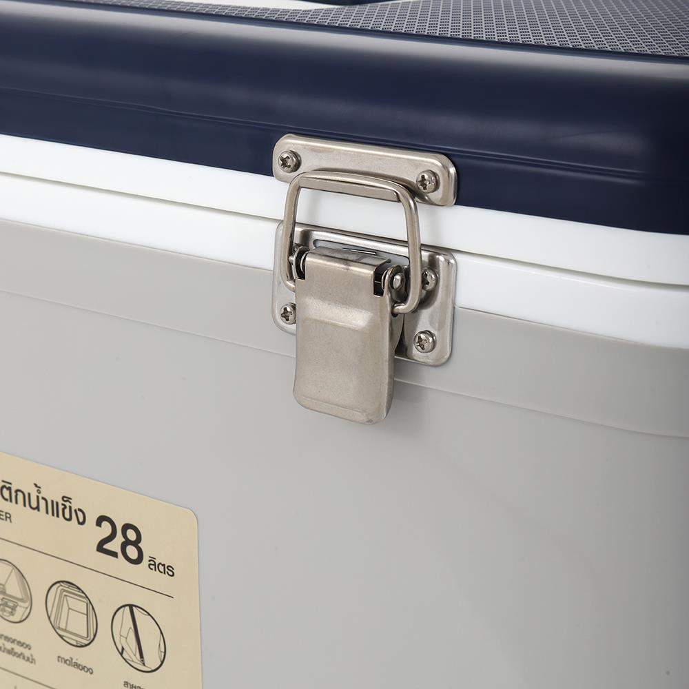 กระติกน้ำแข็ง SPRING 28 ลิตร สีเทา/น้ำเงิน