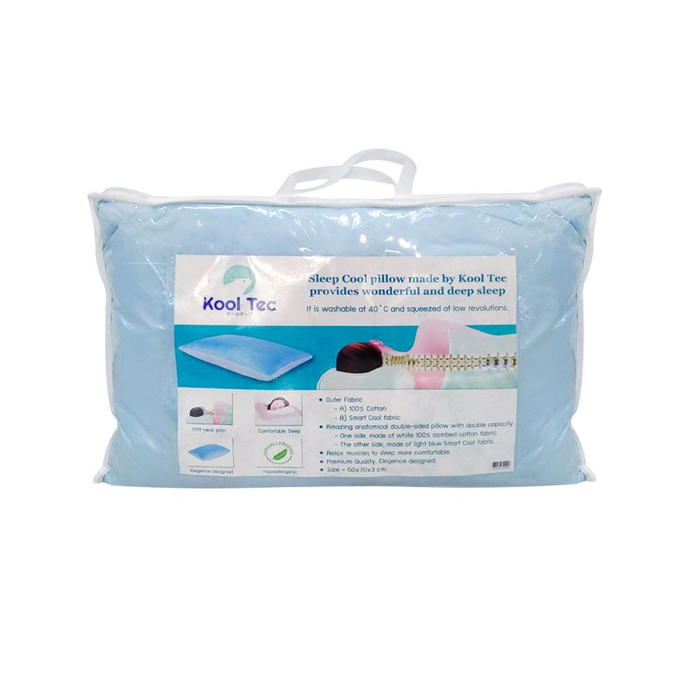 หมอนหนุน ใยสังเคราะห์ KOOLTEC LUXURY COOLING 50x70 ซม. สีฟ้า