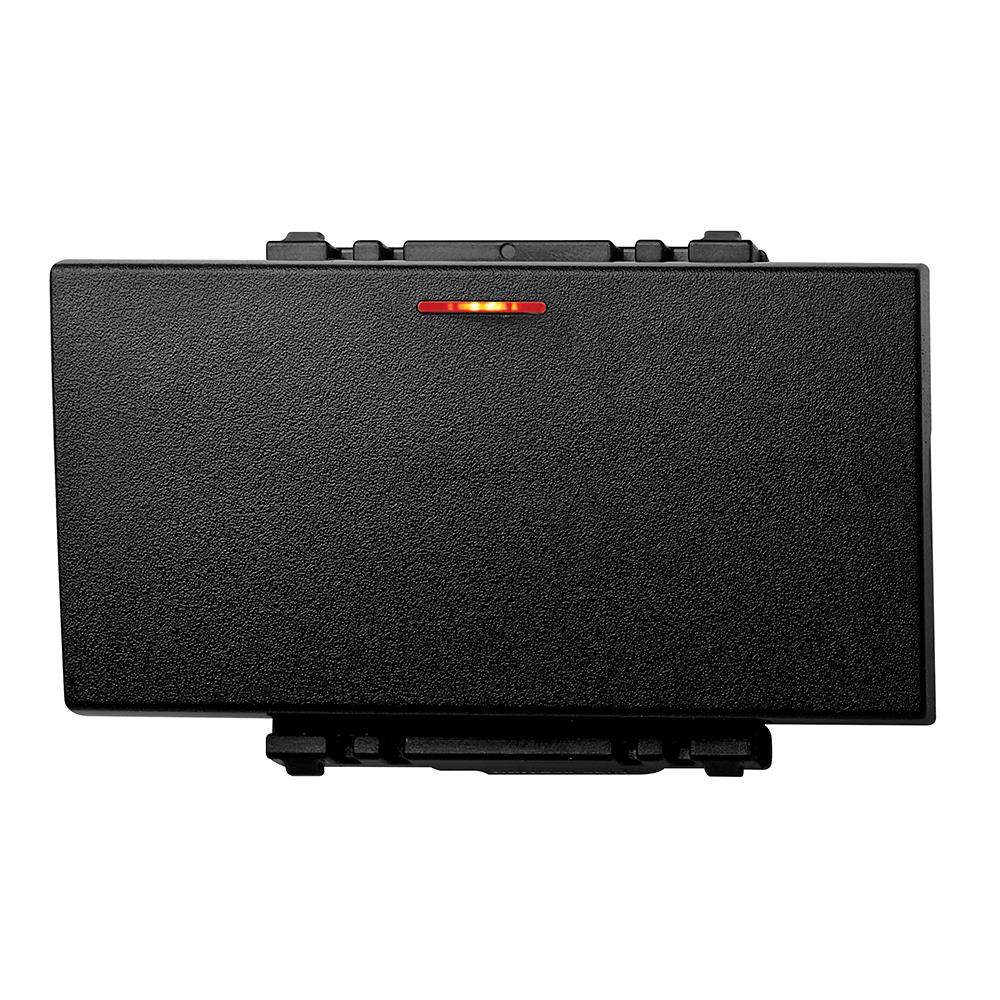 สวิตช์ 1 ทาง มีไฟ  PANASONIC WEGN 5551 B ขนาด 3 ช่อง สีดำ