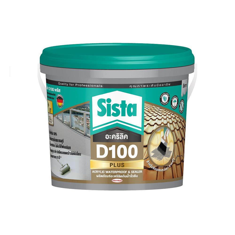 อะคริลิกกันซึม SISTA D100 PLUS 4 กก. สีเทา_1