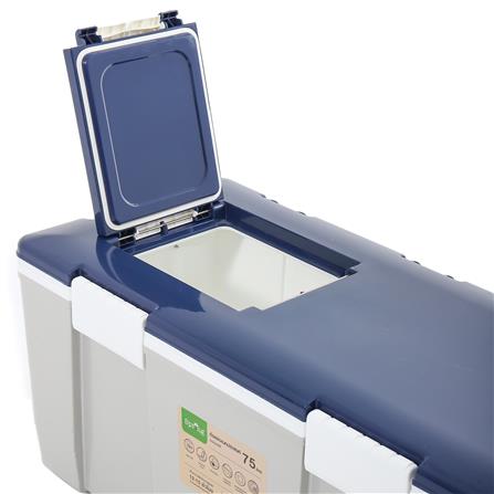 ถังแช่อเนกประสงค์ SPRING 75 ลิตร สีเทา/น้ำเงิน_3