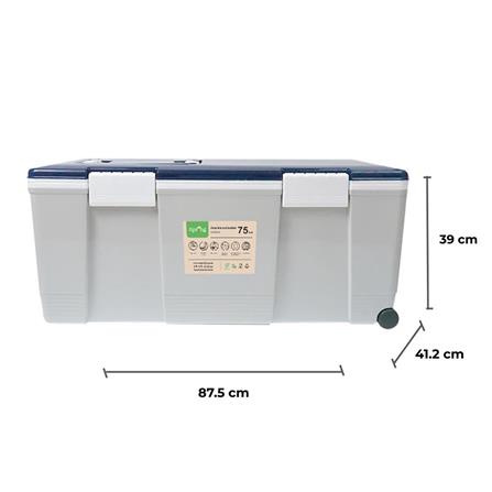 ถังแช่อเนกประสงค์ SPRING 75 ลิตร สีเทา/น้ำเงิน_12