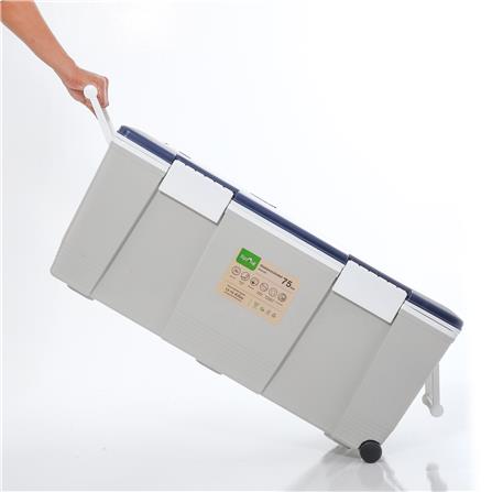 ถังแช่อเนกประสงค์ SPRING 75 ลิตร สีเทา/น้ำเงิน_7