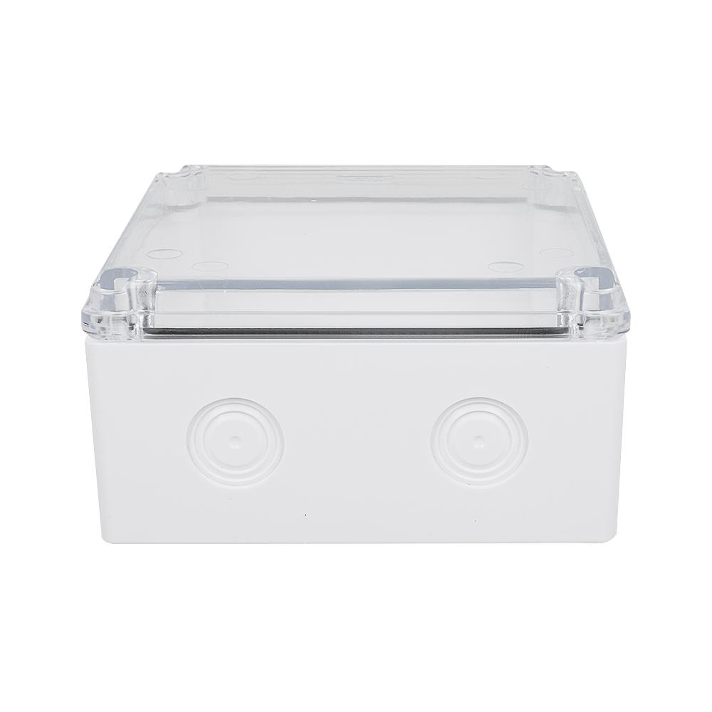 กล่องพลาสติกกันน้ำ ฝาใส ELEKTRA 6x6 นิ้ว สีขาว